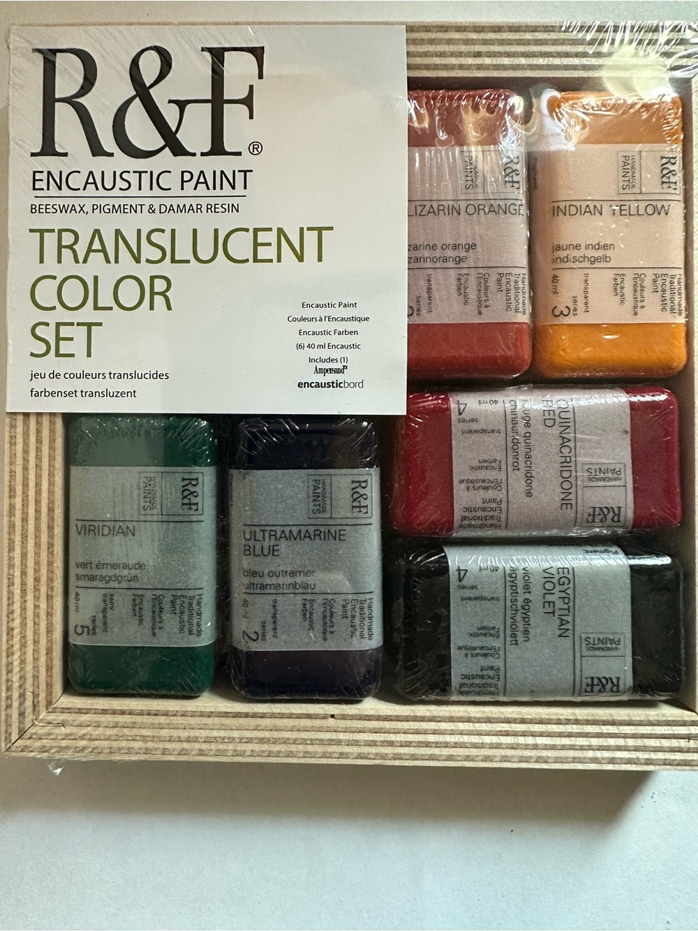 R&F Encaustic Paint Translucent Color Set — Multicolor
